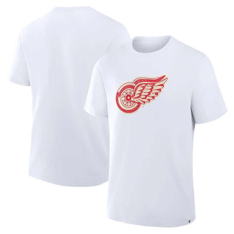 T-shirt essentiel blanc Fanatics Detroit Red Wings pour homme