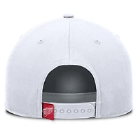 Casquette ajustable en forme de A pour homme Fanatics, blanche, des Red Wings de Detroit