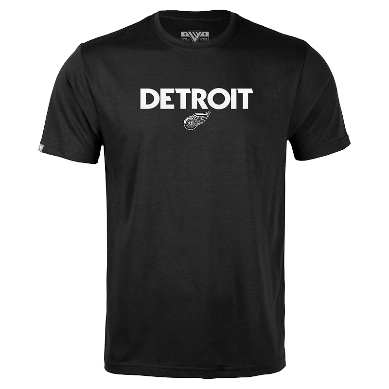 T-shirt Richmond City Capsule noir Detroit Red Wings pour homme Levelwear