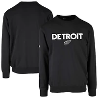 Men's Levelwear  Black Detroit Red Wings Zane City Capsule Pullover Sweatshirt
