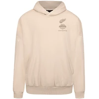 Men's Levelwear Cream Detroit Red Wings Contact Stamp Pullover Hoodie