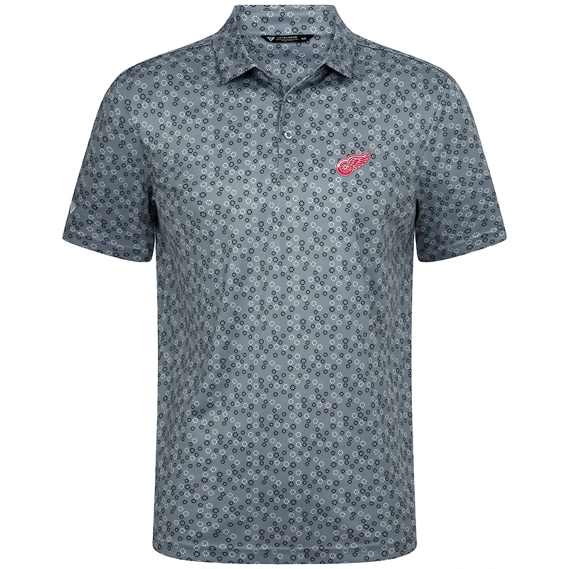 Men's Levelwear Gray Detroit Red Wings Frost Polo