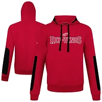 Men's Levelwear  Red Detroit Wings Bombay Journey Pullover Hoodie