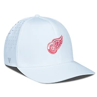 Casquette Zeta Insignia Core Flex blanche pour homme des Red Wings de Detroit Levelwear
