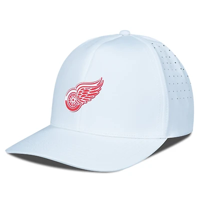 Casquette Zeta Insignia Core Flex blanche pour homme des Red Wings de Detroit Levelwear