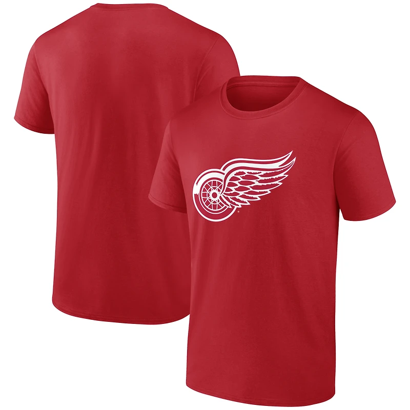 T-shirt essentiel rouge à logo pour homme des Red Wings de Détroit