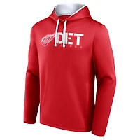 Sweat à capuche rouge avec logo athlétique pour homme des Red Wings de Detroit Head Start