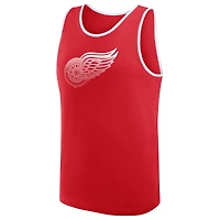 Débardeur pour homme avec logo rouge athlétique des Red Wings de Detroit, succès inégalé