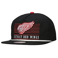 Casquette snapback Mitchell & Ness noire Detroit Red Wings Ascend Deadstock pour homme