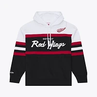 Sweat à capuche noir Mitchell & Ness pour homme, modèle entraîneur-chef des Red Wings de Détroit