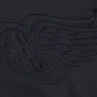 Sweat-shirt à col rond en polaire Phantom noir des Red Wings de Détroit Mitchell & Ness pour homme