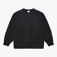 Men's Mitchell & Ness Black Detroit Red Wings Phantom Fleece Crew Neck Sweatshirt