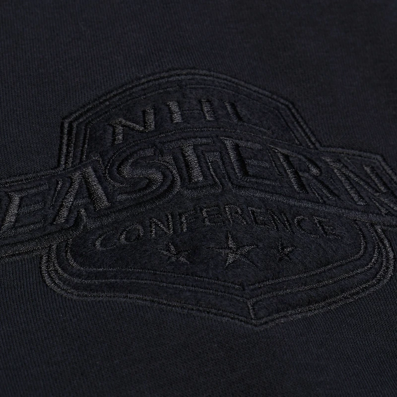 Men's Mitchell & Ness Black Detroit Red Wings Phantom Fleece Hoodie