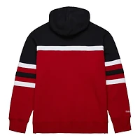Men's Mitchell & Ness Red/Black Detroit Red Wings Head Coach Pullover Hoodie