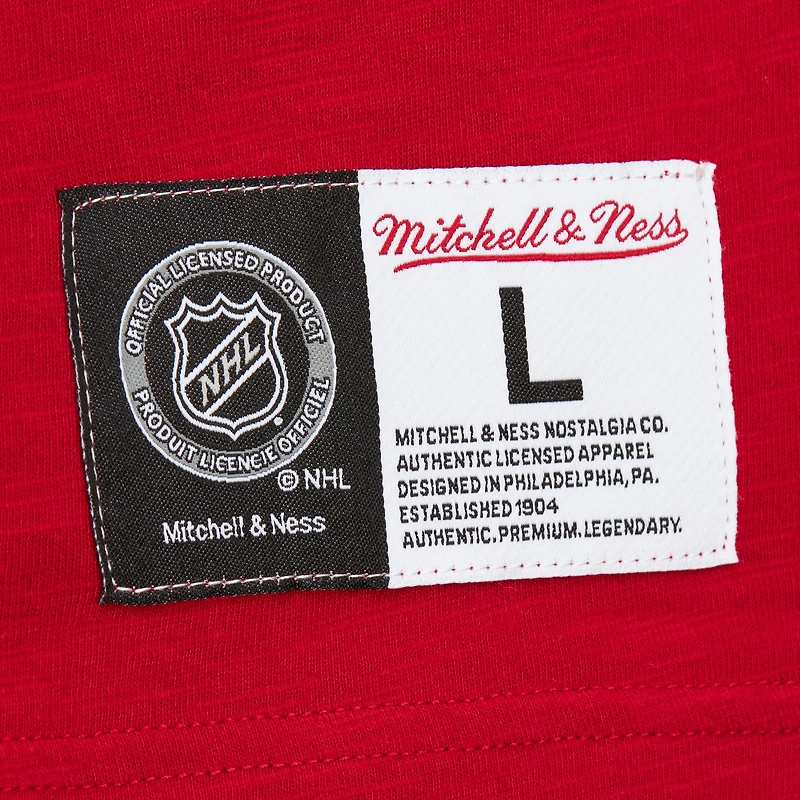 T-shirt à manches longues raglan légendaire rouge/noir Detroit Red Wings de Mitchell & Ness pour homme