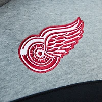 Chandail à capuchon d'entraîneur-chef des Red Wings de Detroit rouge/gris Mitchell & Ness pour hommes