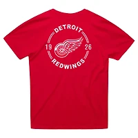 Men's Mitchell & Ness Red Detroit Wings Core Penalty Box 3.0 T-Shirt