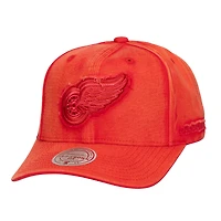 Casquette ajustable Mitchell & Ness Red Detroit Red Wings Downtown Snow Wash Pro-Crown pour homme