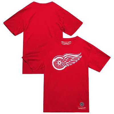 T-shirt rouge héritage Mitchell & Ness pour homme, Red Wings de Detroit