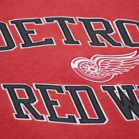 Sweat-shirt en molleton rouge Mitchell & Ness pour homme avec victoire séries éliminatoires des Red Wings de Detroit