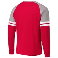 T-shirt thermique à manches longues pour homme Mitchell & Ness Red Detroit Wings