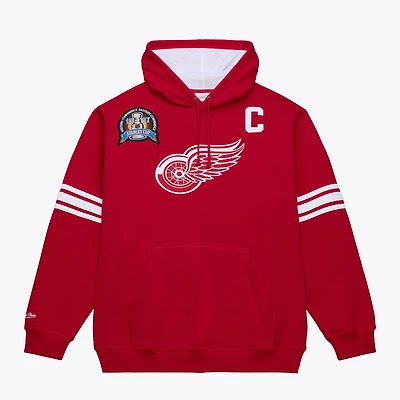 Sweat à capuche premium Mitchell & Ness Steve Yzerman Scarlet Detroit Red Wings 1997 avec nom et numéro