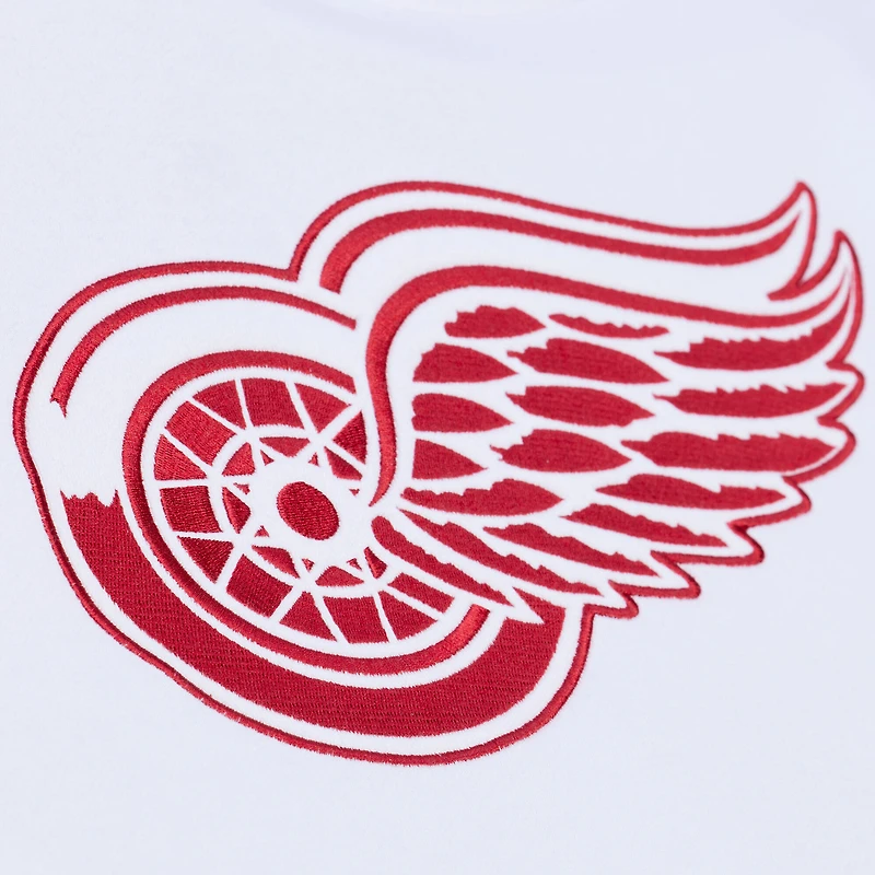 Men's Mitchell & Ness White Detroit Red Wings Arctic Fleece Hoodie
