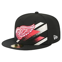 Casquette ajustée 59FIFTY noire des Red Wings de Detroit pour homme New Era