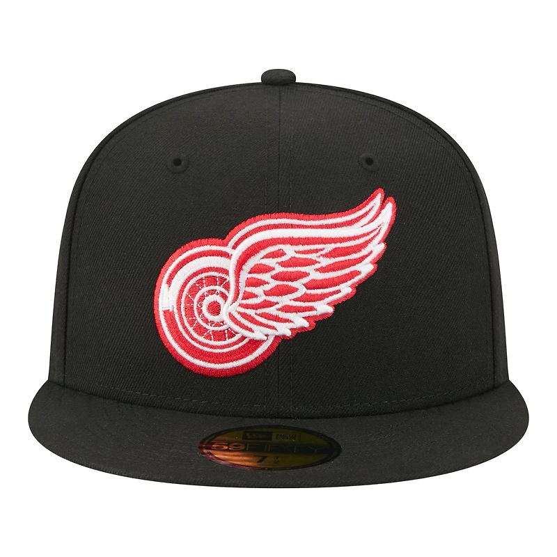 Men's New Era Black Detroit Red Wings Zamboni 59FIFTY Fitted Hat