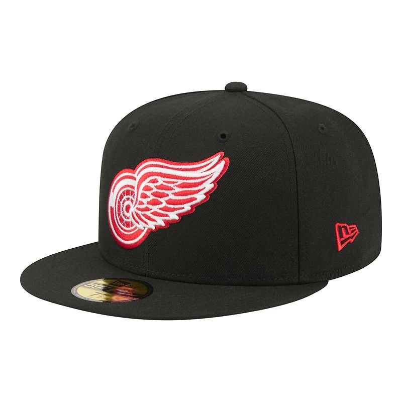 Men's New Era Black Detroit Red Wings Zamboni 59FIFTY Fitted Hat