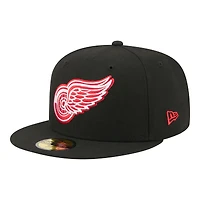Men's New Era  Black Detroit Red Wings Zamboni 59FIFTY Fitted Hat
