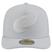 Casquette ajustée A-Frame 59FIFTY pour homme Detroit Red Wings de New Era gris