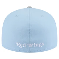 Men's New Era  Light Blue/Gray Detroit Red Wings Color Pack Two-Tone 59FIFTY Fitted Hat