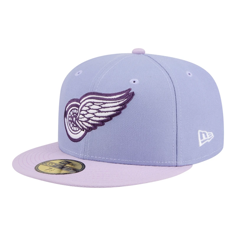 Men's New Era Light Purple/Purple Detroit Red Wings Lavender Bloom 59FIFTY Fitted Hat