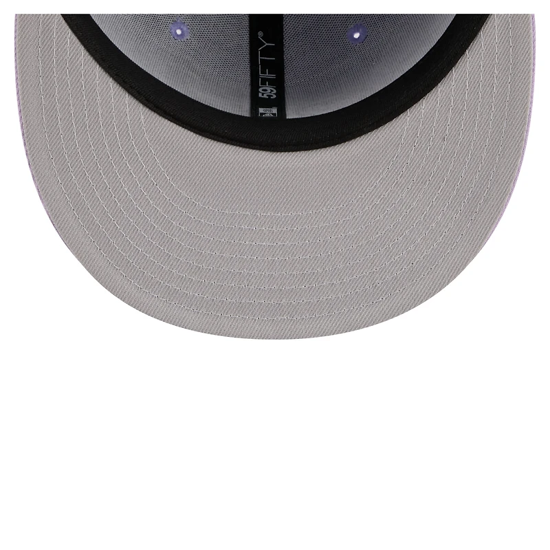 Men's New Era Light Purple/Purple Detroit Red Wings Lavender Bloom 59FIFTY Fitted Hat