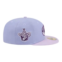 Casquette ajustée New Era 59FIFTY pour homme, couleur violet clair/violet, Detroit Red Wings, motif Lavender Bloom