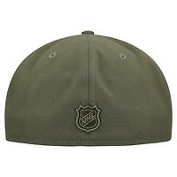 Men's New Era  Olive Detroit Red Wings Military Appreciation Flag 59FIFTY Fitted Hat