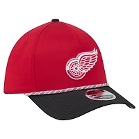 Men's New Era  Red/Black Detroit Red Wings 39THIRTY Two-Tone Featherweight M-Crown Flex Hat