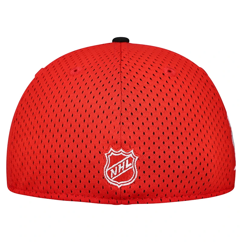 Men's New Era Red/Black Detroit Red Wings Mesh Crown Two-Tone 59FIFTY Fitted Hat
