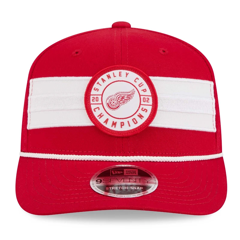 Men's New Era  Red Detroit Red Wings 2002 Stanley Cup Champions 9SEVENTY Adjustable Hat