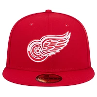 Men's New Era Red Detroit Wings Core 59FIFTY Fitted Hat