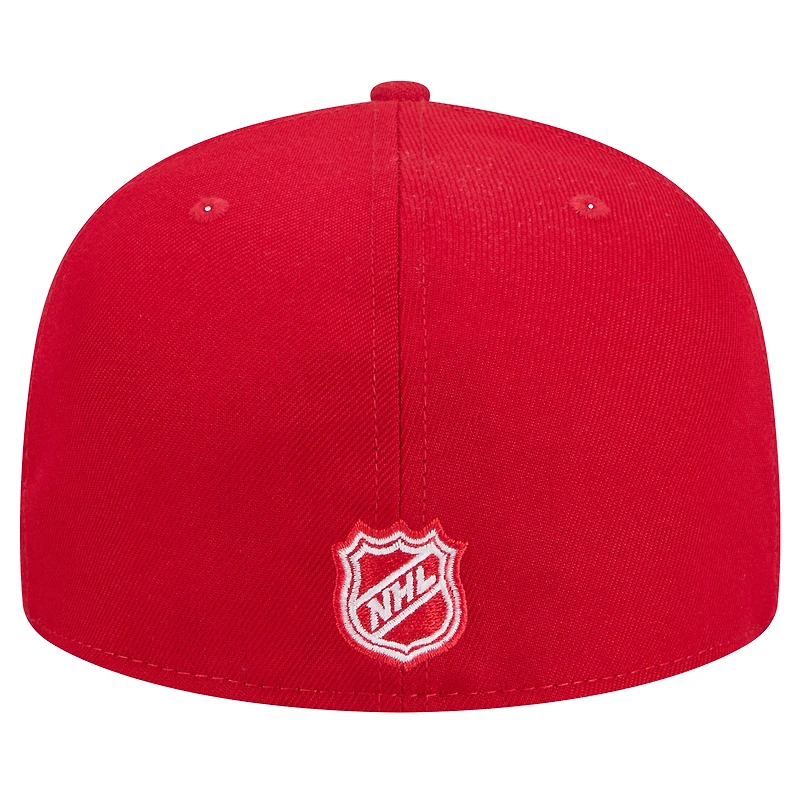 Men's New Era Red Detroit Wings Core 59FIFTY Fitted Hat