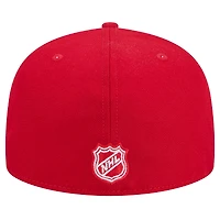 Men's New Era Red Detroit Wings Core 59FIFTY Fitted Hat
