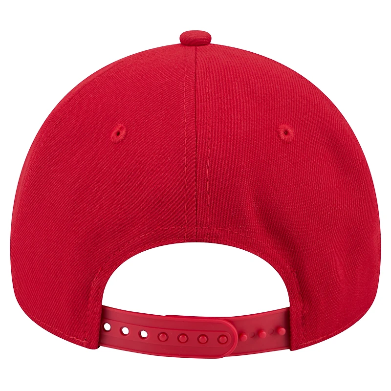 Men's New Era  Red Detroit Red Wings Core A-Frame 9FORTY Adjustable Hat