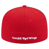 Casquette ajustée Deceptor 59FIFTY rouge des Red Wings de Detroit pour homme New Era