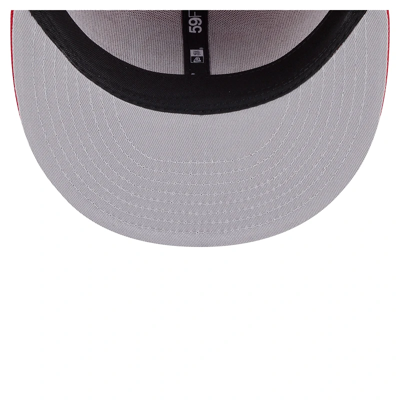 Casquette ajustée Deceptor 59FIFTY rouge des Red Wings de Detroit pour homme New Era