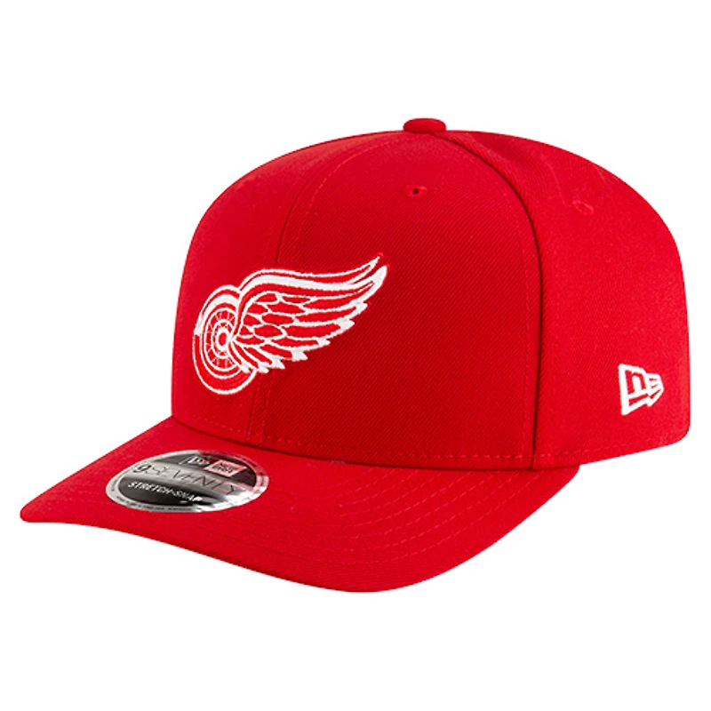 Men's New Era Red Detroit Red Wings Team Collection Basic 9SEVENTY Adjustable Hat