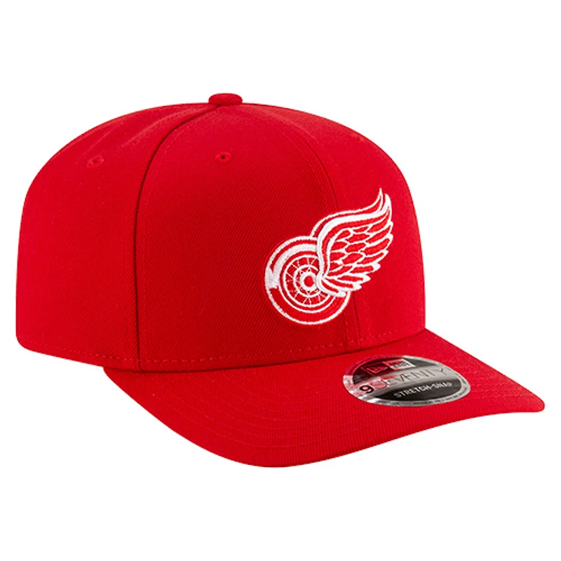 Casquette ajustable New Era rouge Detroit Red Wings Team Collection Basic 9SEVENTY pour homme