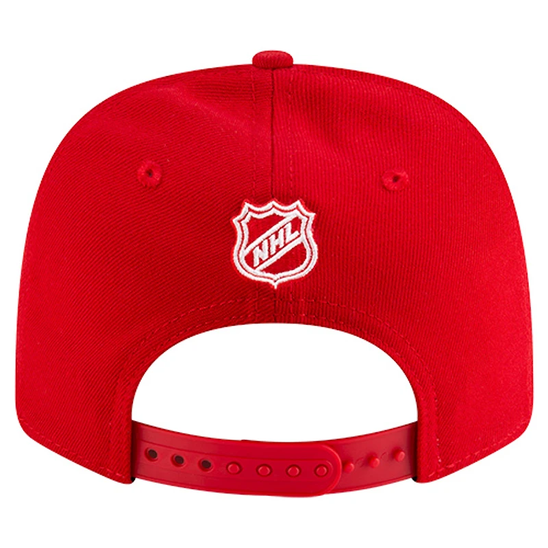 Men's New Era Red Detroit Red Wings Team Collection Basic 9SEVENTY Adjustable Hat
