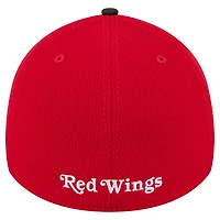 Casquette New Era rouge Detroit Red Wings Visor Hit 39THIRTY Flex pour homme